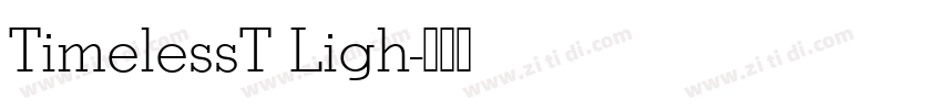 TimelessT Ligh字体转换